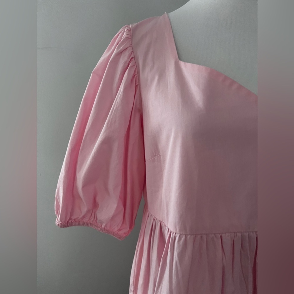 The Tiny Tassel Pink Tiered maxi dress size medium - Picture 4 of 12